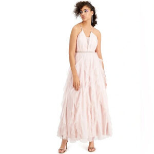 Teeze Me Blush Juniors' Embellished Petal Gown